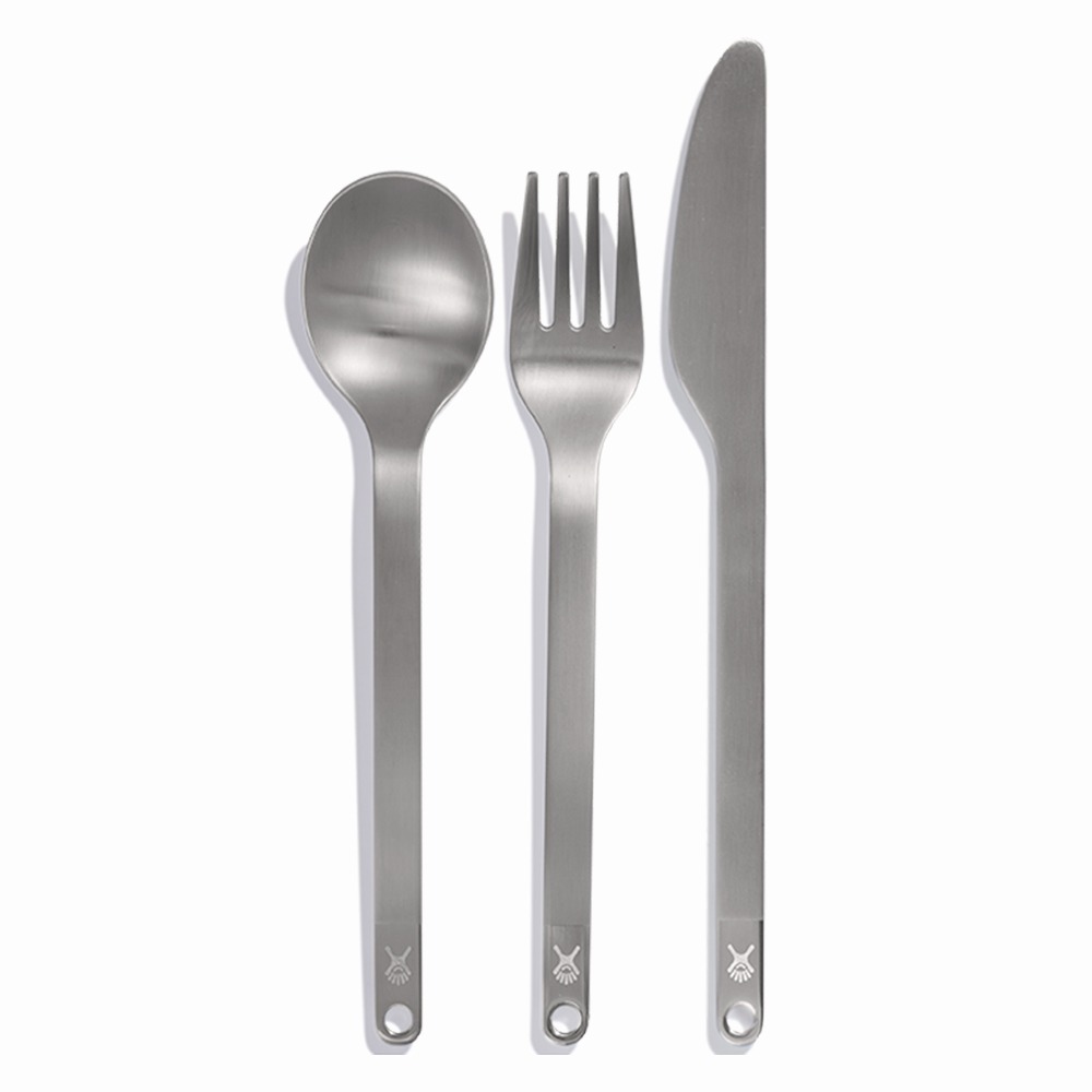 Osprey Hydro Flask® Campcore Stainless Flatware Set — Produkt — Camping — Belegsignale