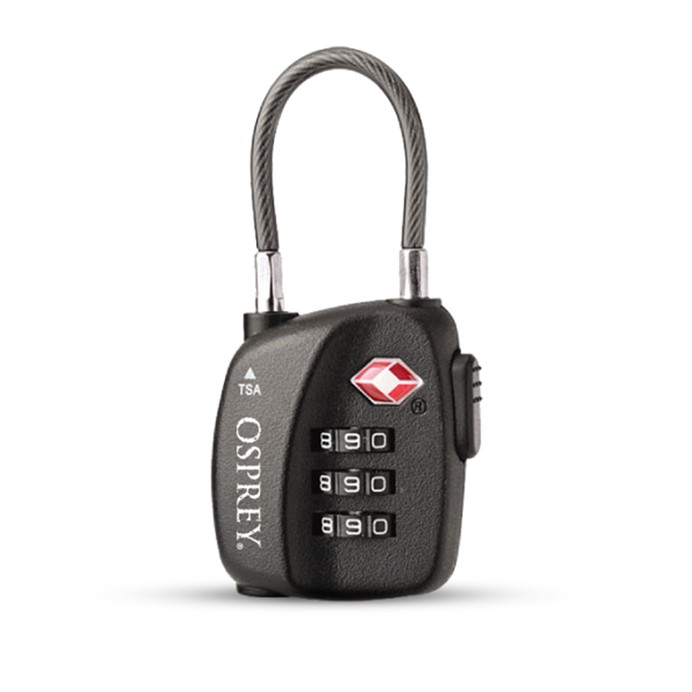 Osprey Travel Sentry® Cable Lock - Black (One Size) — Produkt — Zubehör — Belegsignale